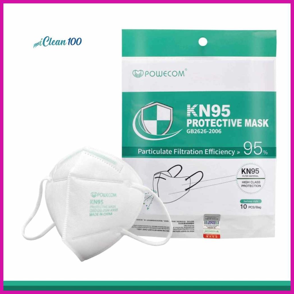 Easy%UF/Flow>U,White;mR&Powecom`fj&KN95`Bl&Masks`SY&10pcs/pack`Ic&(EUA ...