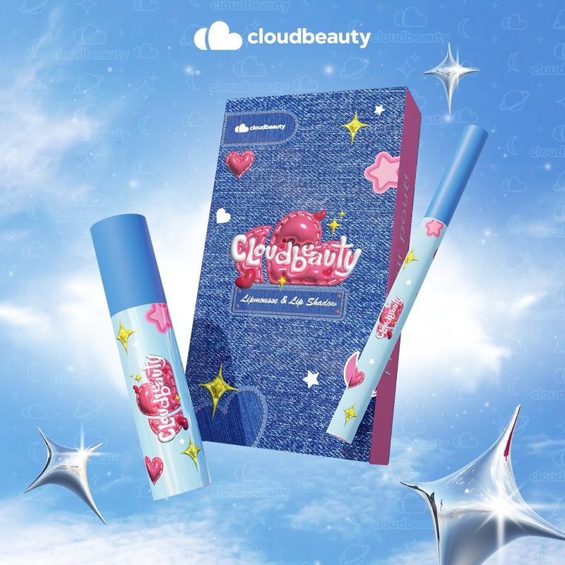 CLOUDBEAUTY Lipmousse & Lip Shadow Set non- drying formula matte and ...
