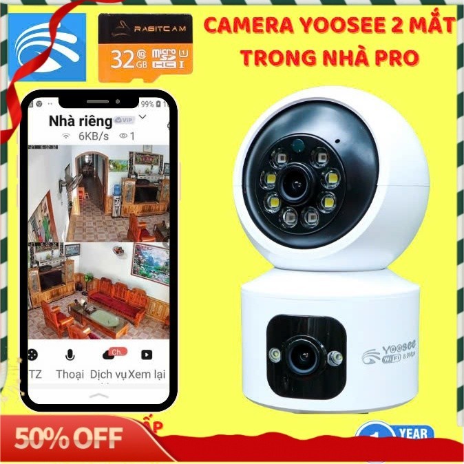 2-eye Camera VIEWS 2 SCREEN at the same time, rotates 360 degrees ...