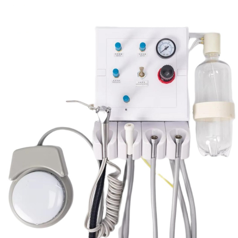 Dental Turbine Unit With 3-Way Syringe - 4/2 Hole, Weak Suction, For Air Compressor