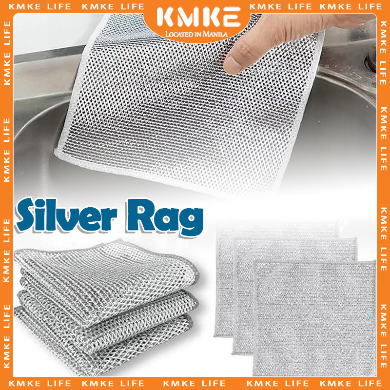 Wire Cleaning Cloth Dishwashing Scrubber Non-Scratch Wire Dishcloth ...