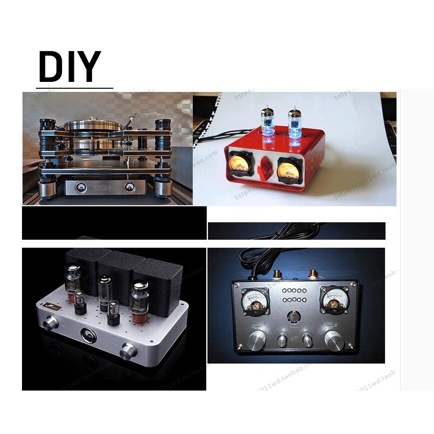 NEW Panel VU Meter header Warm BackLight tube Amplifier Indicator ...