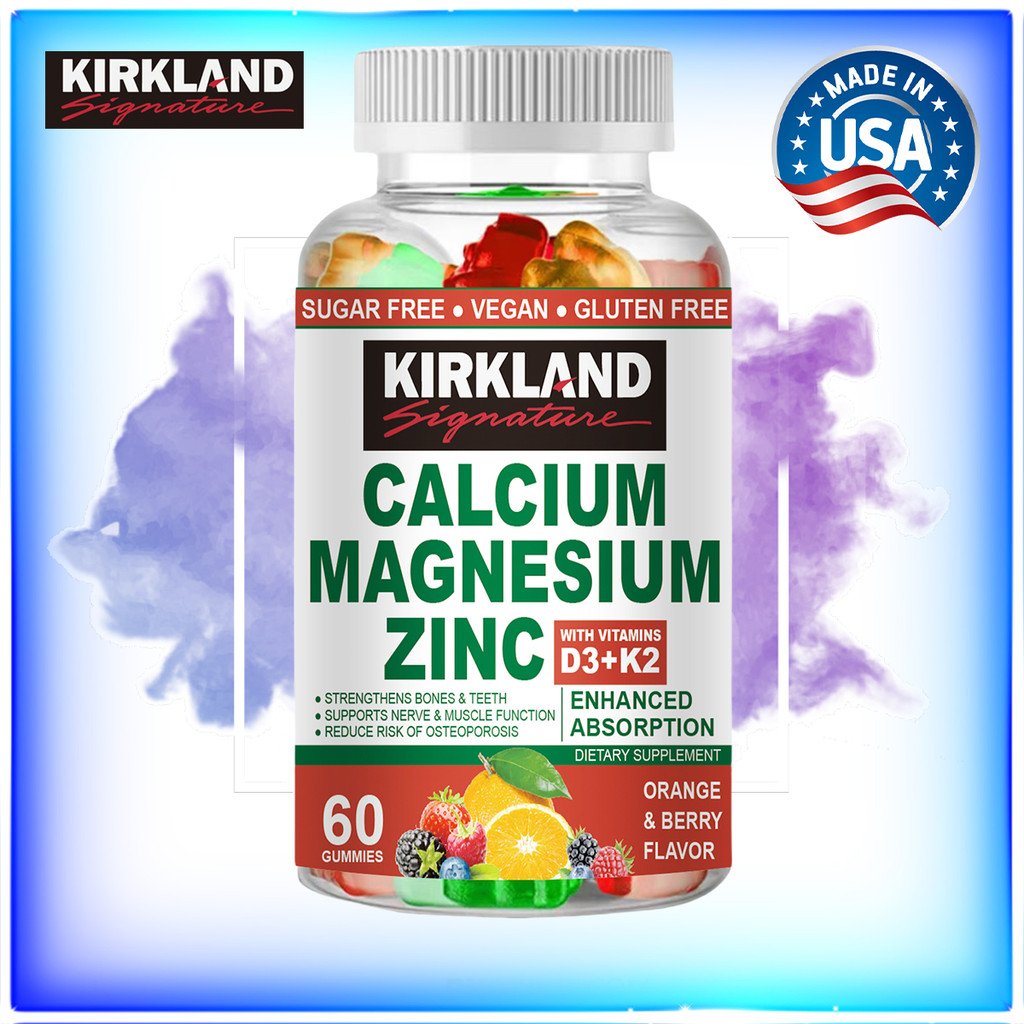 KIRK--LAND Calcium Magnesium Zinc Gummies Strengthen bones and teeth ...