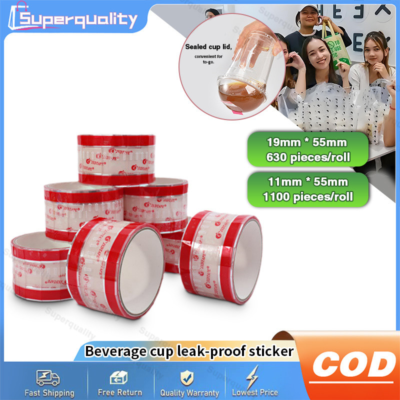 TOP Sealing Sticker Tape Tea Coffee Leak-proof Takeaway Sticker ...