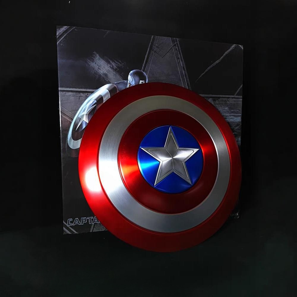 Marvel Legends Captain America Metal Shield 1/1 Cosplay Aluminum Alloy  Action Figure Movie Avengers New Version Battle Damage
