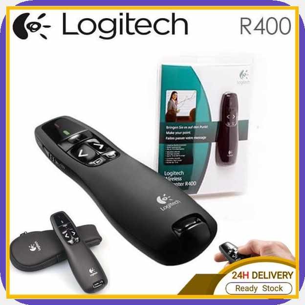 [COD]~P:Logitech^UK$R400^KB$Wireless^Mf$Presenter^Gs$2.4GHz^kc$Red^ee ...