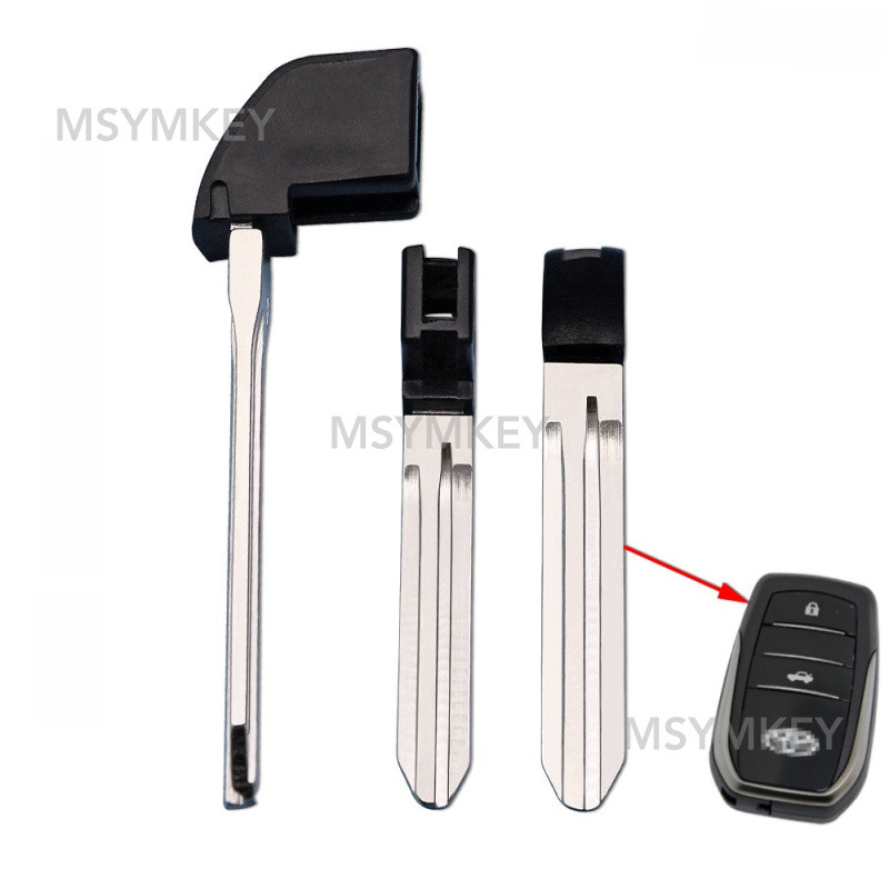 Emergency Mechanical Key Blade 02# For Toyota TOY43AT Smart Blank ...