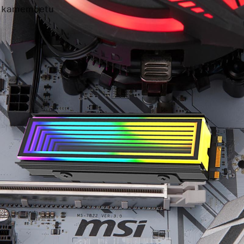 Dissipateur Thermique SSD M.2 2280 ARGB Sync 5V - Radiateur PC RGB Avec Éclairage Personnalisable