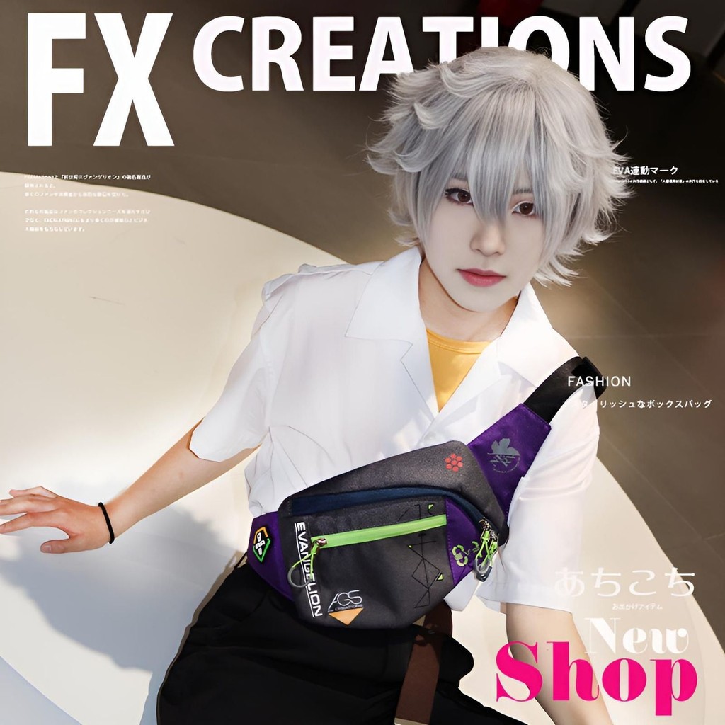 Eva Neon Genesis Evangelion Merchandise Functional Messenger Bag Men ...