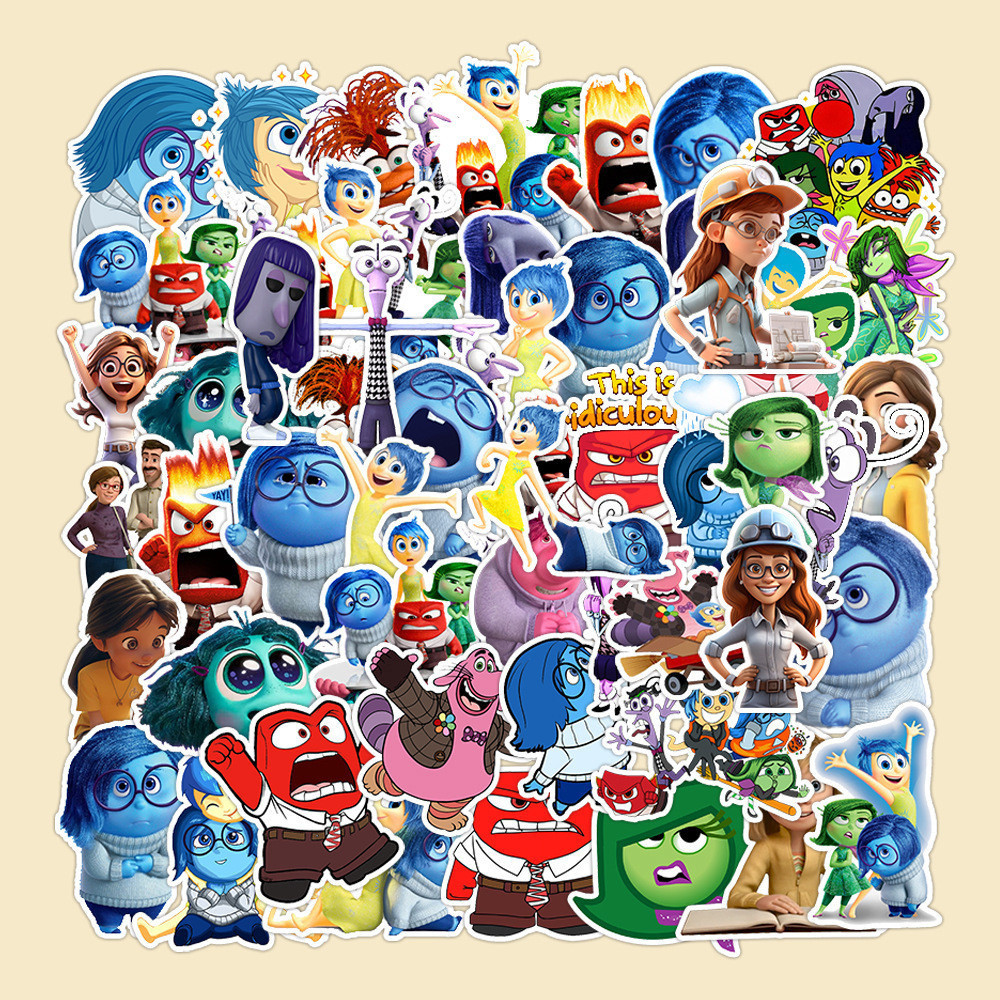 50pcs/Set Inside Out 2 Stickers Cartoon Anime Stickers new | Shopee ...