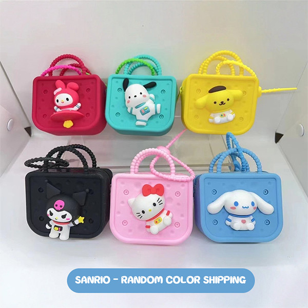 Rabobo Jelly Color Detachable Coin Purse Square Round Cartoon Bag New ...