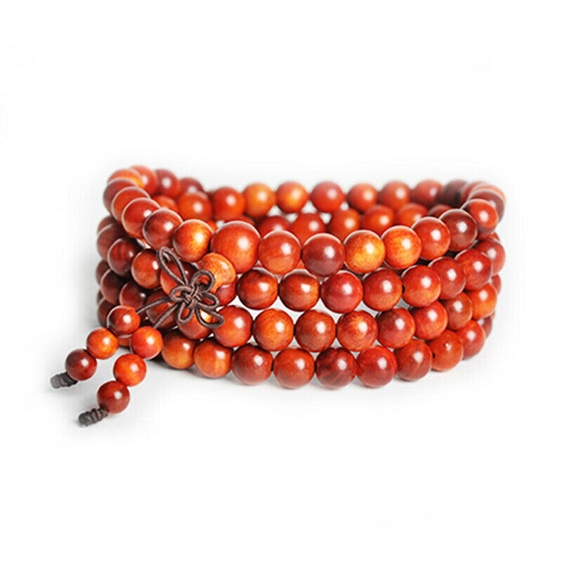 Tibetan Buddhism 108 Monarch RAJA KAYU Wood Prayer Beads Mala Necklace ...