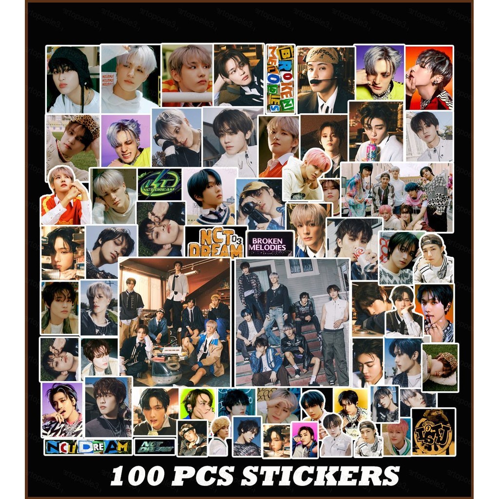 le3 100PCS/set NCT DREAM stickers ISTJ BROKEN MELODIES JAEMIN Chenle ...