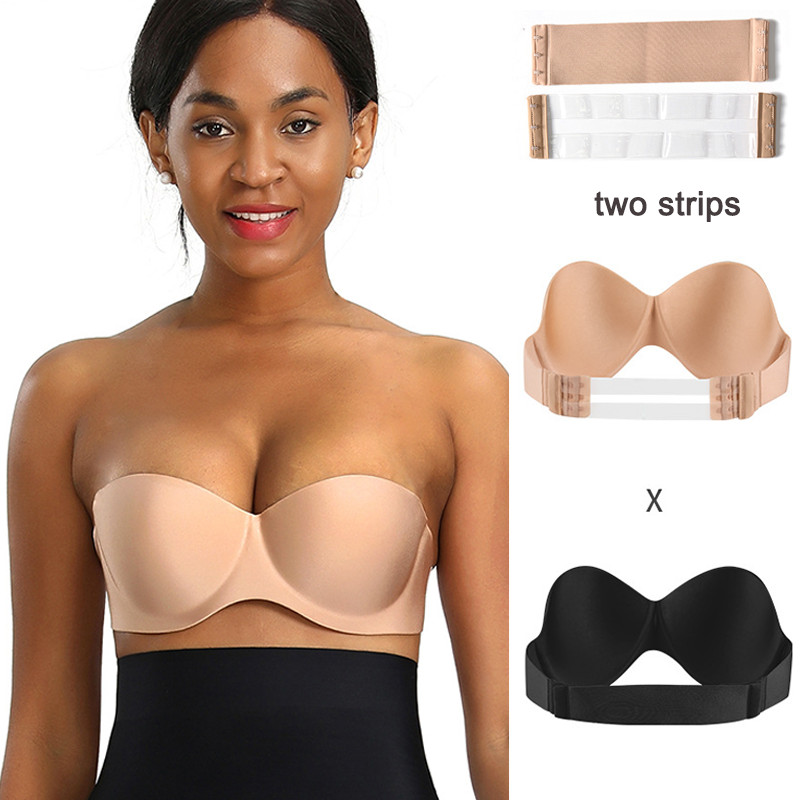 Wedding dress backless bra Invisible bra push-up bra strapless seamless bra  women | Shopee Philippines