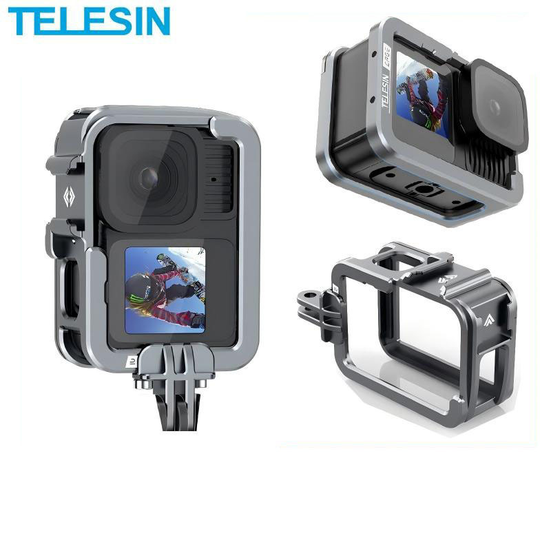 TELESIN Aluminium Alloy Frame Case For Gopro Hero 9 10 11 12 13 ...