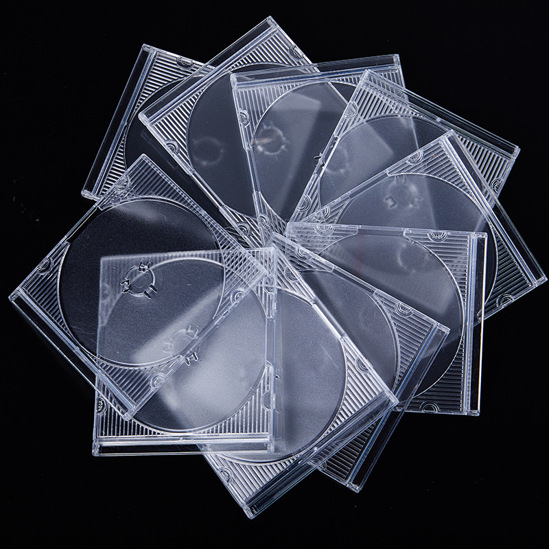 Meuctiffy 5/10pcs Household Standard Single Disc Storage Boxes DVD Case ...
