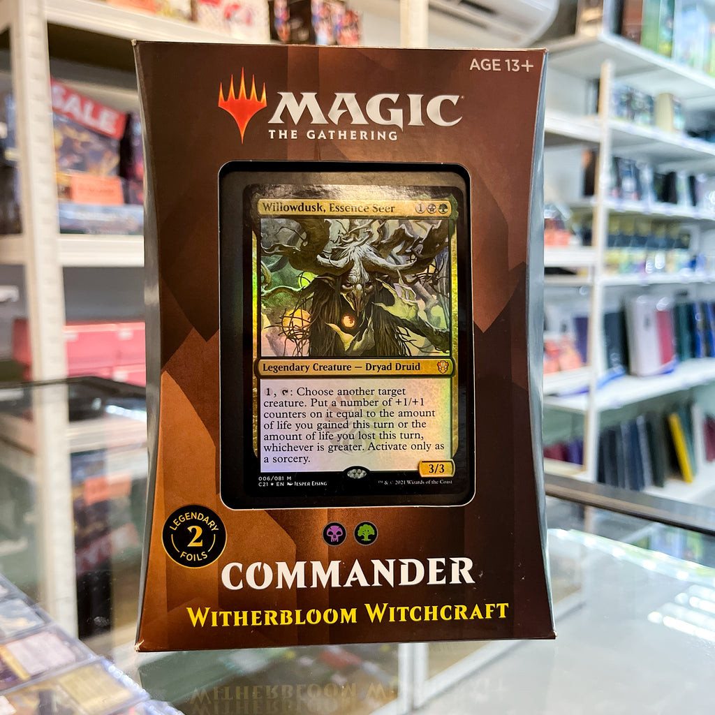 Magic The Gathering Strixhaven Commander Deck Witherbloom Witchcraft Black Green Shopee