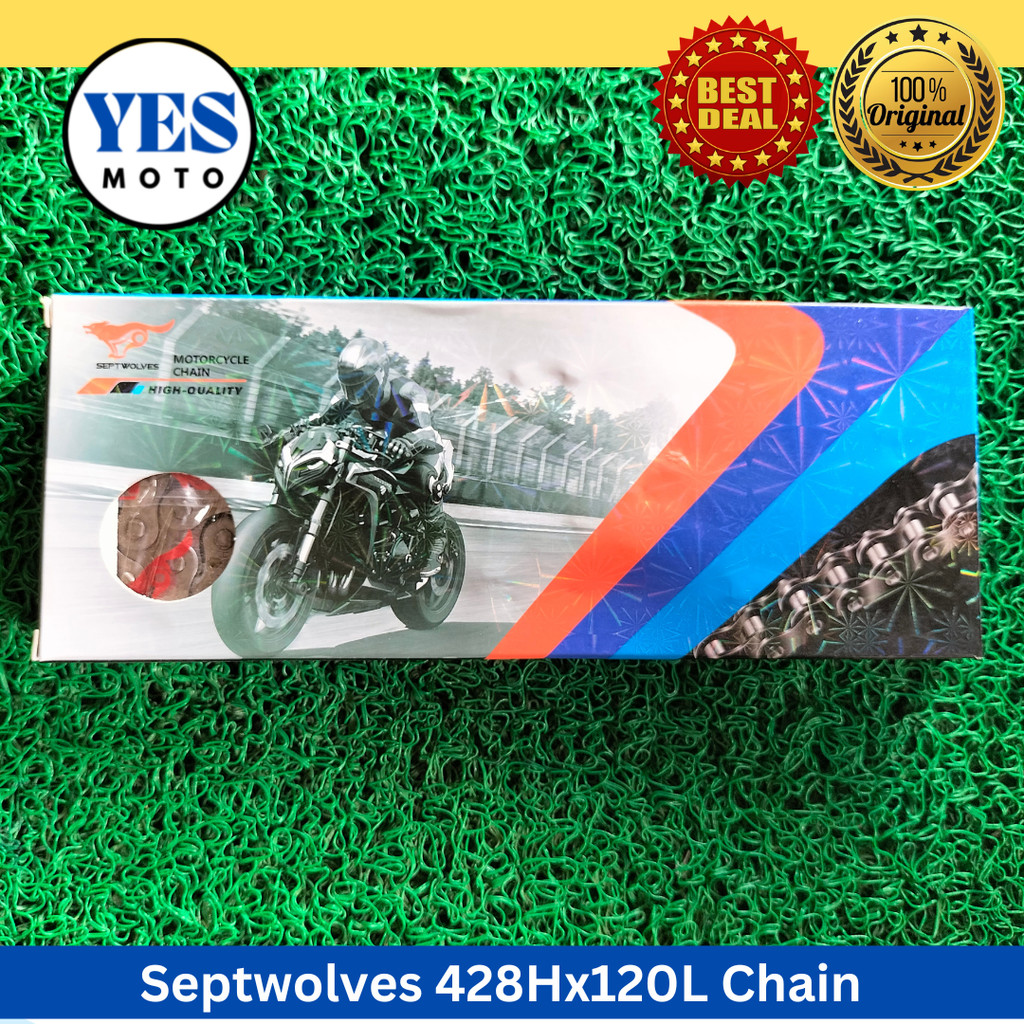 Septwolves 428Hx120L Heavy-Duty Chain (Quality and Durable) | Shopee ...