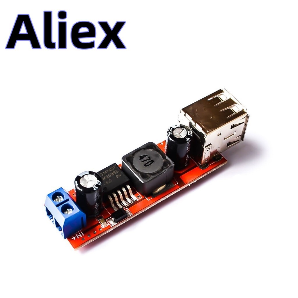 Boost Converter 5 V DC 6V-40V To 5V 3A Double USB Charge DC-DC Step ...