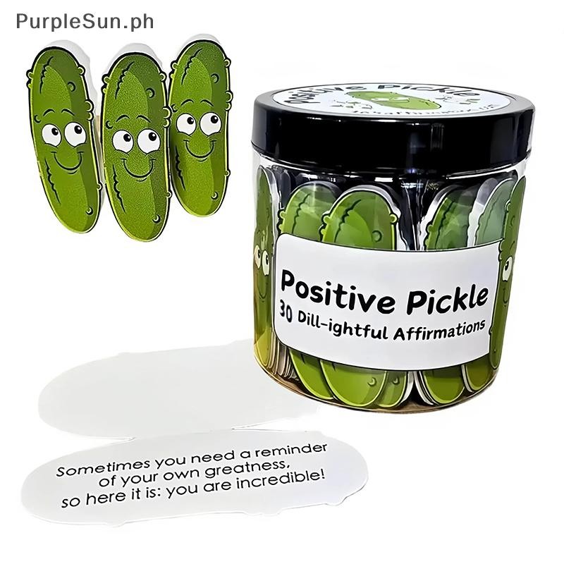 PurpleSun Positive Pickle Emotional Support Affirmation Cards, 30/60 ...