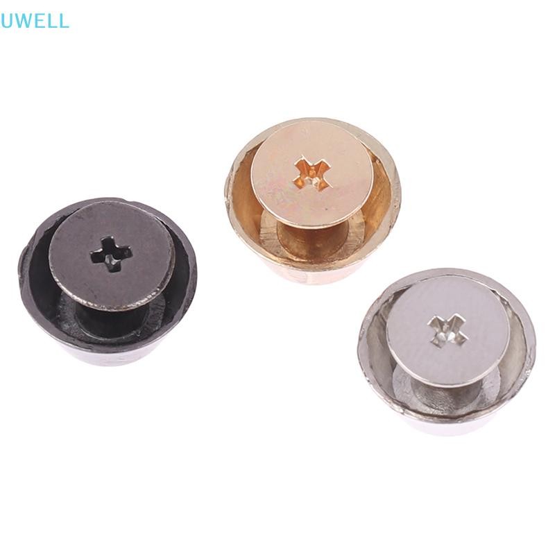 UWELL 10sets Metal Bag Legs Bottom Rivets For DIY Leather Studs Bag ...