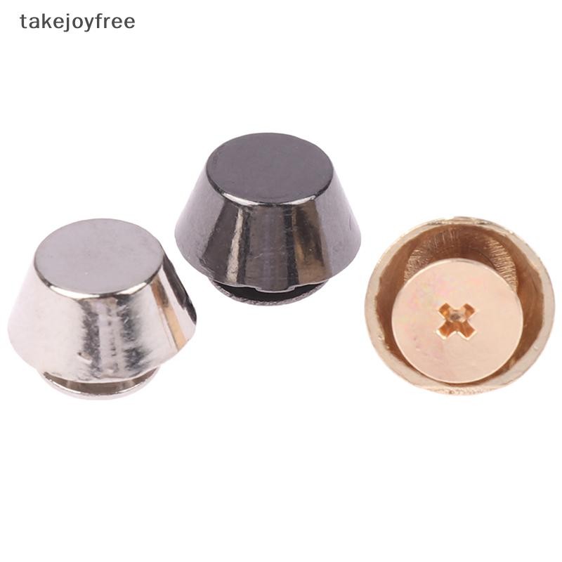 [takejoyfree] 10sets Metal Bag Legs Bottom Rivets For DIY Leather Studs ...