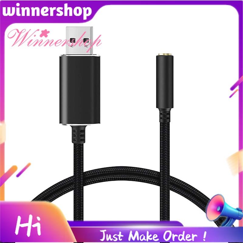 USB to 3.5mm Headphone and Microphone Jack Audio Adapter with 3.5mm ...