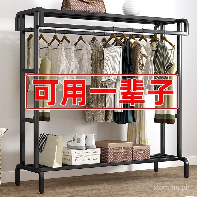 #Clothes Rack Floor Coat Rack Bedroom Clothes Rack Household Clothes ...