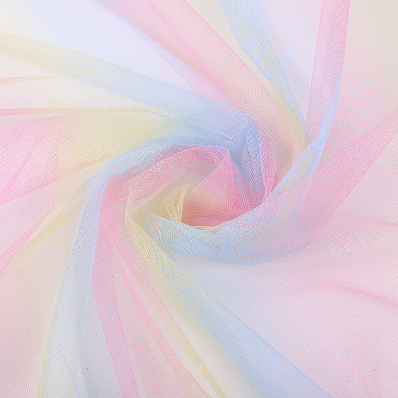 Gradient Organza Tull Fabric For Sewing Dress Clothing Bride Veil ...