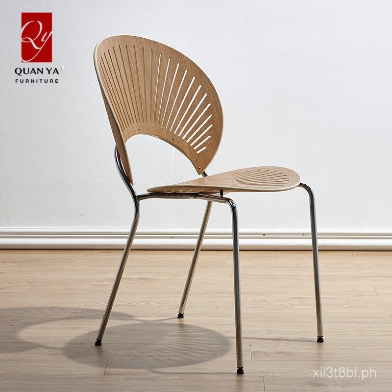 Nordic Restaurant Dining Chair Metal Backrest Household ins Internet ...