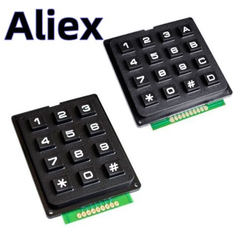 4x4 3x4 Matrix Keyboard Keypad Module Use Key PIC AVR Stamp Sml 4*4 3*4 ...