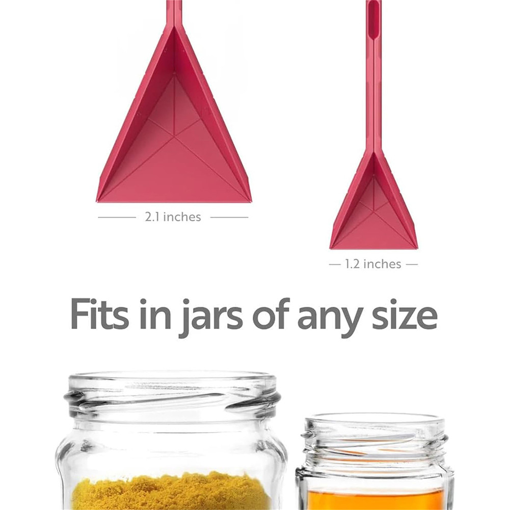 2Pcs Polygons Flat Measuring Spoon 3-in-1 Folding Measuring Spoon ...