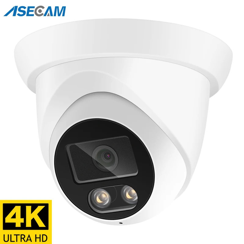 New 4K 8MP IP Camera Audio Outdoor POE H.265 Onvif Wide Angle 2.8mm AI ...