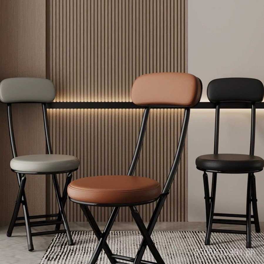 Compact Student Folding Chair Dormitory Sturdy Backrest Chair Dining ...