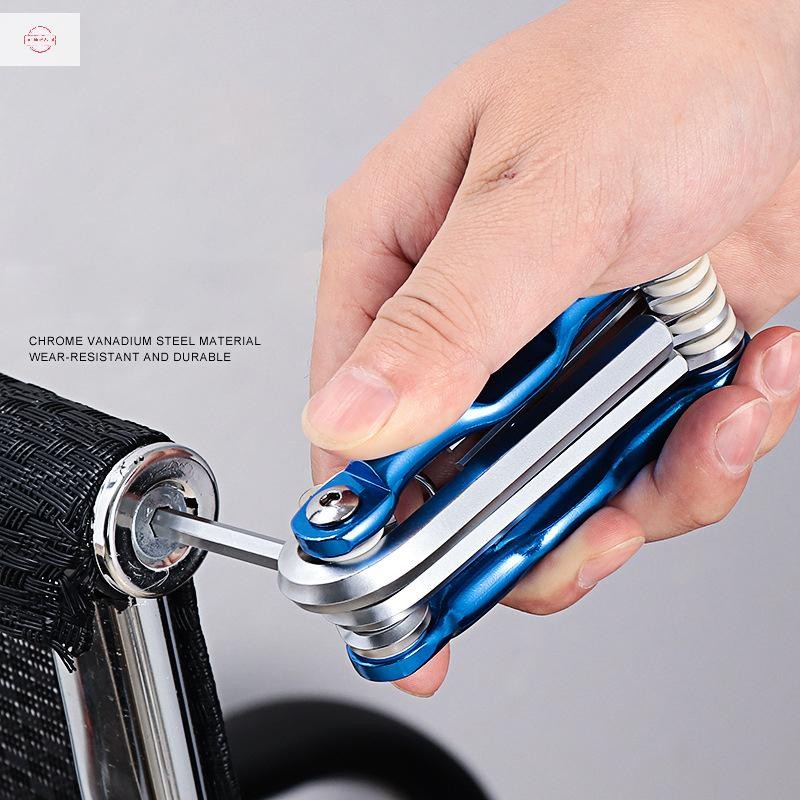 Sun Folding Portable Hexagonal Wrench Set Metal Metric Chave Allen Key ...