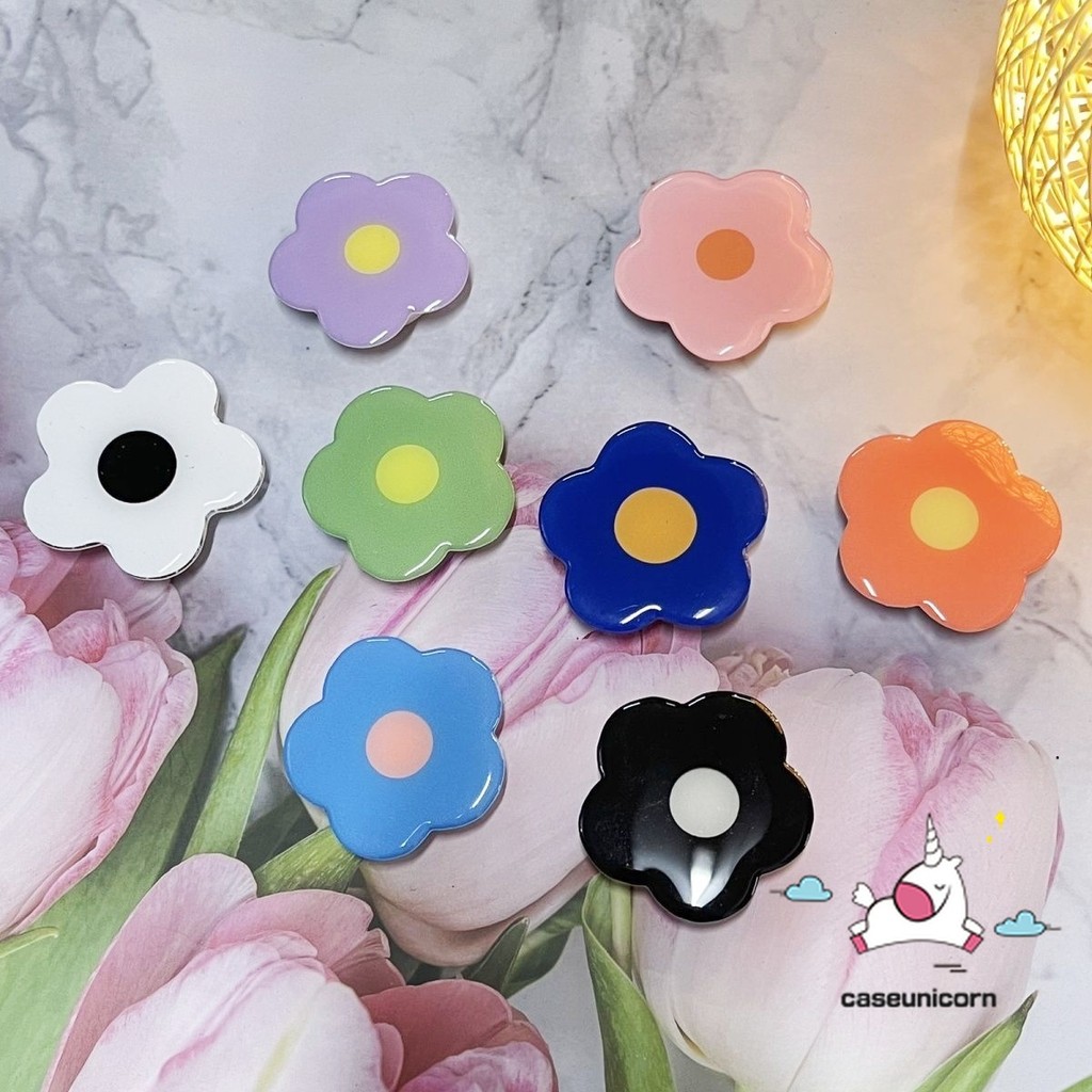 Ins Romantic Cartoon Flower Bracket Universal Foldable Ring Holder ...