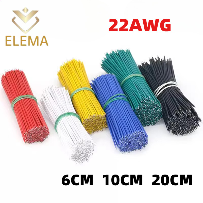 50/100Pcs Double head Tin-Plated PCB Bread board Jumper Cable Wire ...