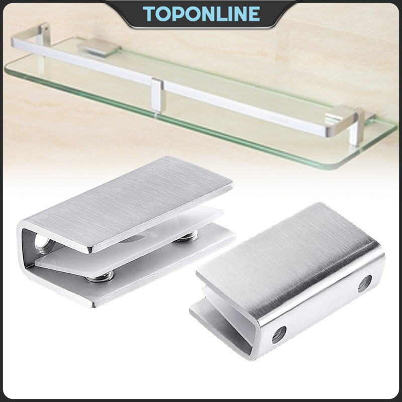Stainless Steel Glass Partition Support Clamp Wall Mounted Shower Glass ...