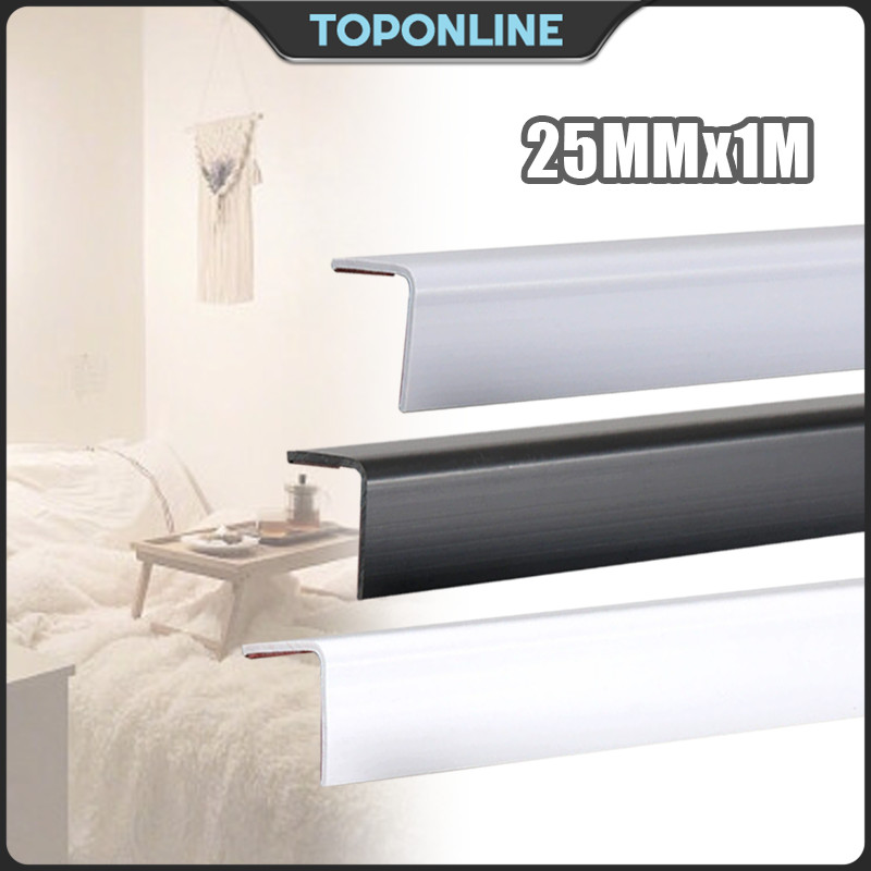 1M*25cm Self-Adhesive PVC Wall Corner Guards Anti-collision Right Angle ...