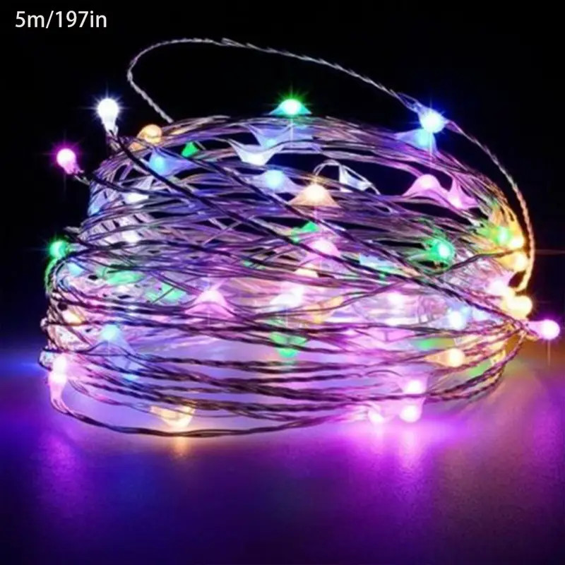 Battery Mini LED Copper String Lights (1M/2M) Sparkling Decor for ...