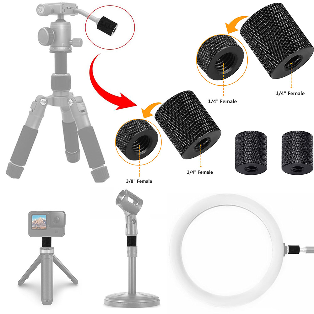 Tripod Adapter Threaded Tripod Screw Adapter Double Head Stud Standard ...