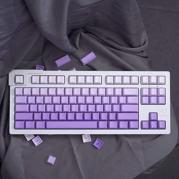 keycaps Purple gradient positive/side engraved 125 key mechanical ...