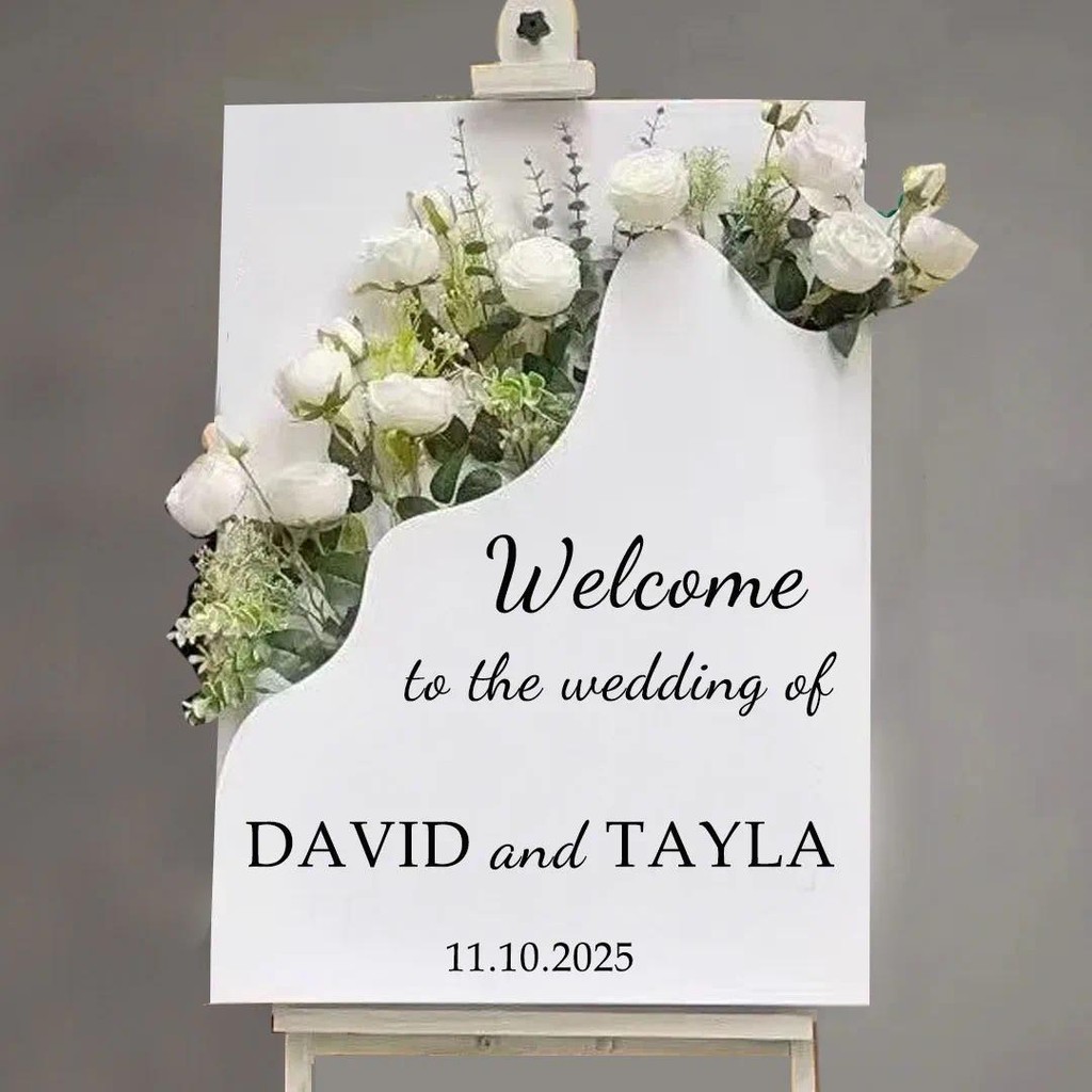 Custom Wedding Flower Box Welcome Sign Personalized Mosaic Frame Flower ...