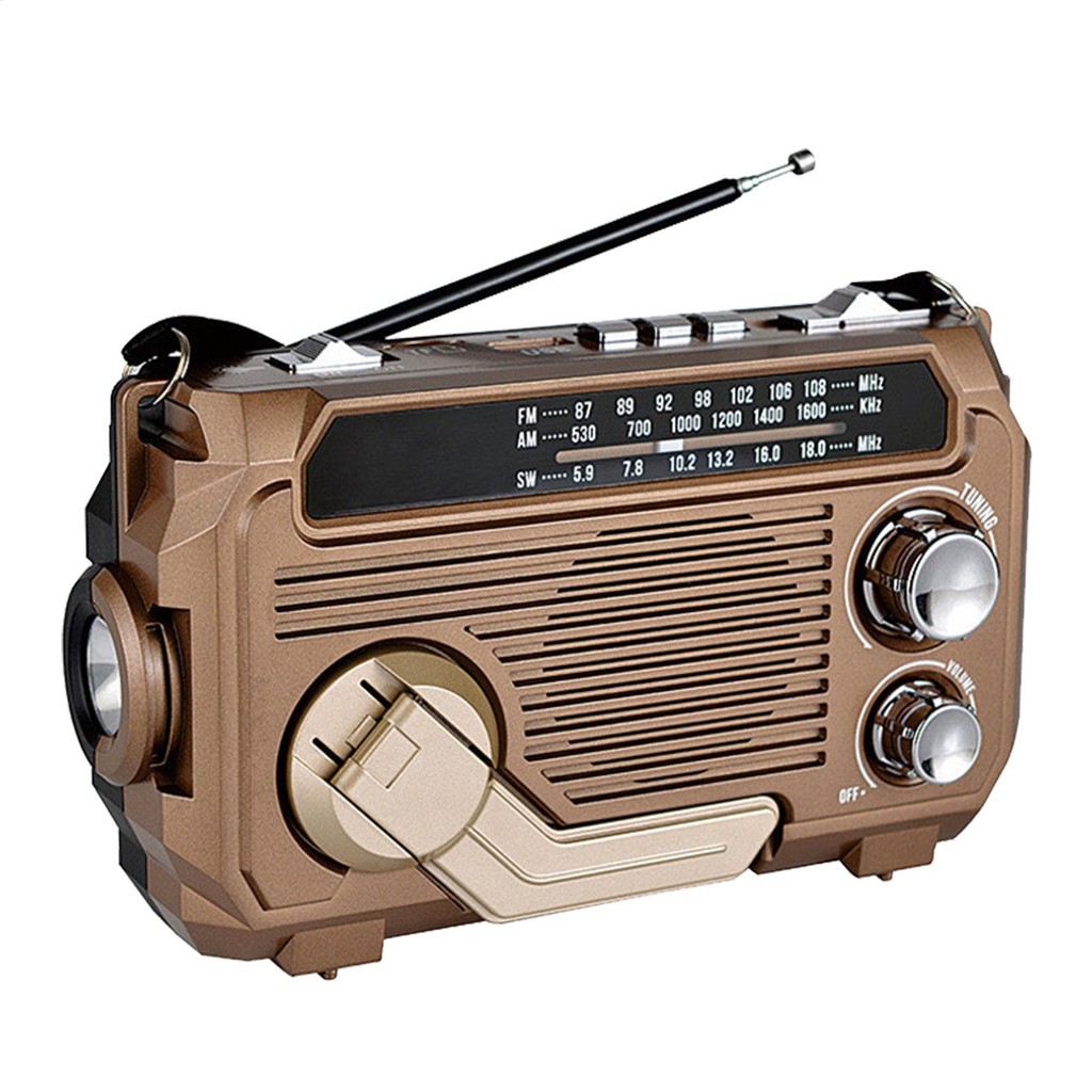 Hand Crank Radio Portable Hand Crank Solar Weather Radios USB Solar and ...