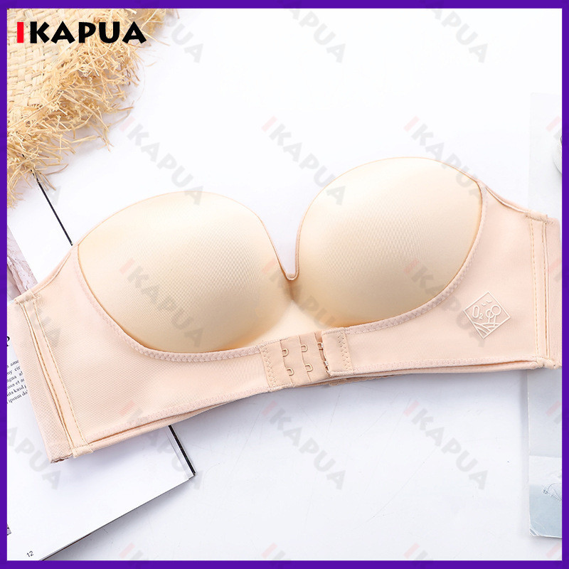 Invisible Bras for Women Strapless Bra Plus Size Push Up Bralette ...
