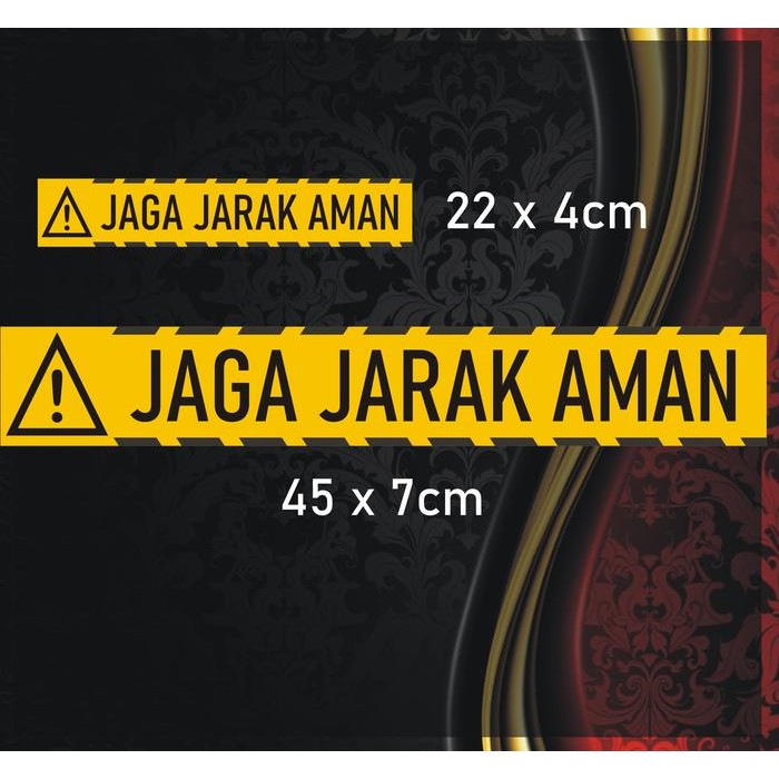 Safe Distance Guard Sticker for Vehicles - 2 Sizes | Shopee Philippines