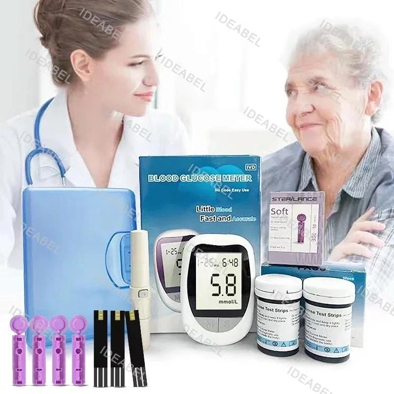 Medical Glucometer 50pcs/100pcs Test Strips Lancets Blood Glucose Meter ...