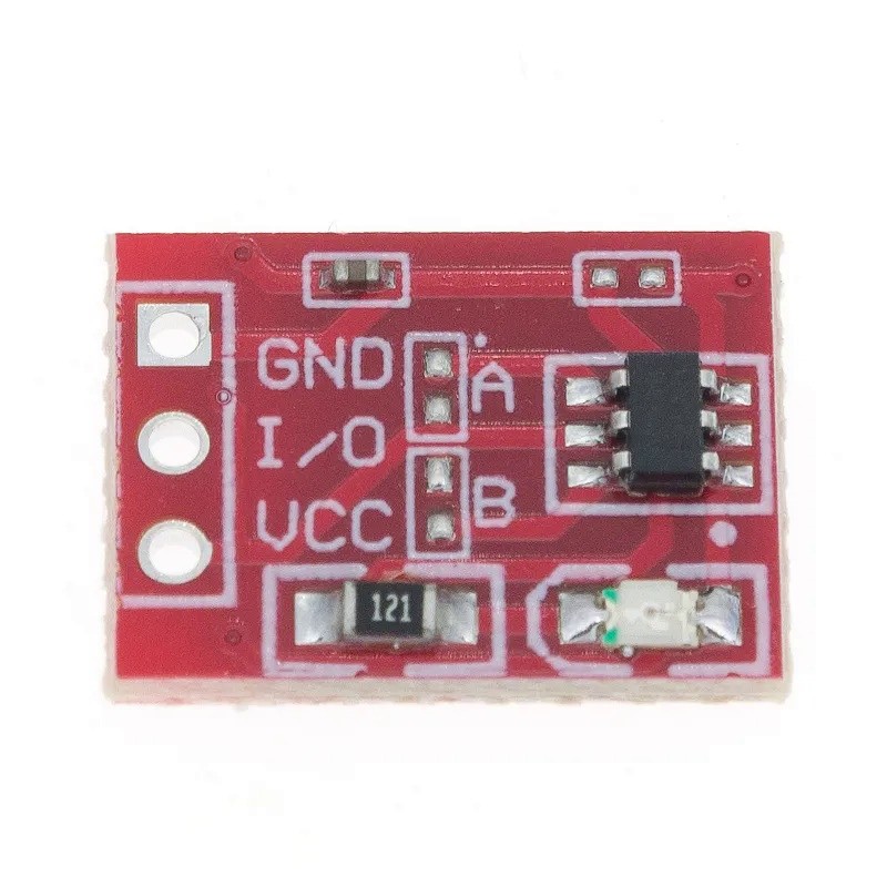 50pcs NEW TTP223 Touch button Module Capacitor type Single Channel Self ...
