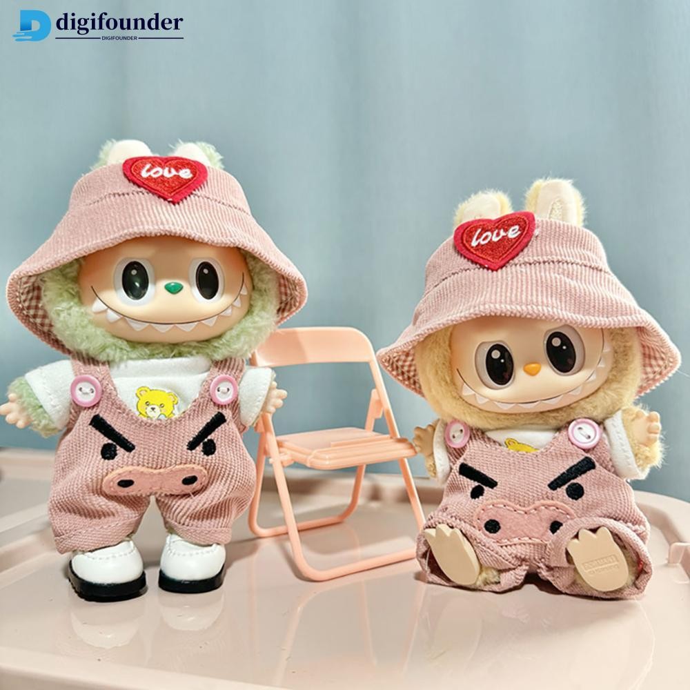 DIGIFOUNDER (Clothes Only) For 17cm Labubu Doll Clothes Fashion Clothes ...
