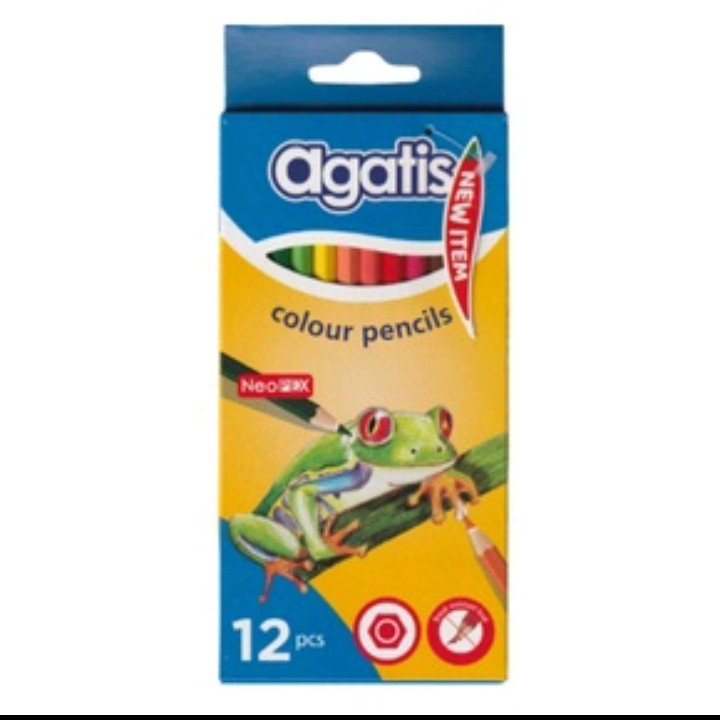 Agatis Neopex Colored Pencils 12 Colors Hexagonal Shape NH-C-12 ...